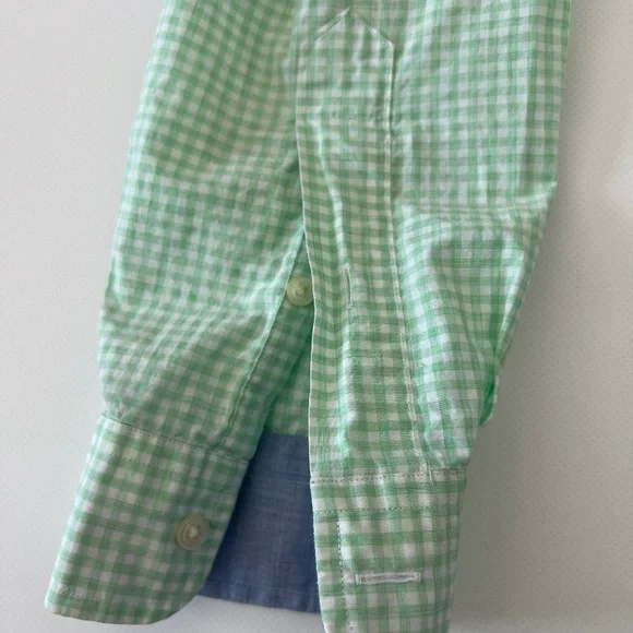 RALPH LAUREN Polo Mint Green Gingham Plaid Button Down Shirt Men M (Pink Pony) - Picture 8 of 12